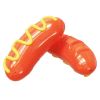 2023 New Sausage Dog Chew Toys TPR Indestructible Dog Toothbrush Toy Squeaky Fun Interactive Dog Toy for Small Medium Large Dogs