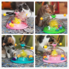 Interactive Cat Toy Ball Pets Cats Puzzle Spinning Track with Plush Balls Feather Teaser Kitten Toys Game Catnip Ball Toy