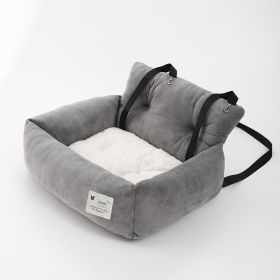 Four Seasons Universal Pet Car Nest (Option: Gray Car Pet Bed-Large Size)