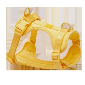 Pet Supplies Breathable Tight Body Dog Traction Vest Explosion-proof (Option: Yellow-L)